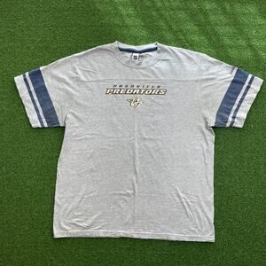Vintage NHL Reebok Nashville Predators Gray T-Shirt Sz XL